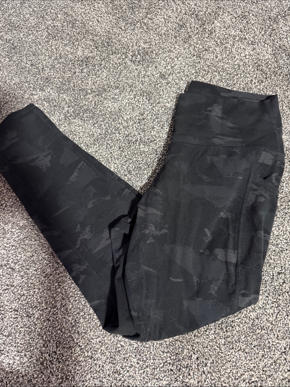 Colorful Koala Black Camouflage High-Waist Leggings